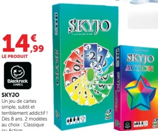 Jeu de cartes Skyjo (Classique ou Action)