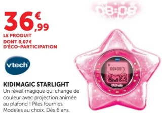Réveil projection Vtech Kidimagic Starlight