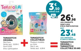 Lot Tamagotchi Original + Tamagotchi Collectible 30 ans