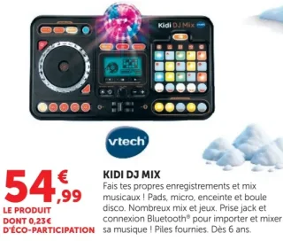 Table de mixage enfant Kidi DJ Mix Vtech