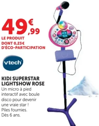Micro enfant Kidi Superstar Lightshow Rose Vtech