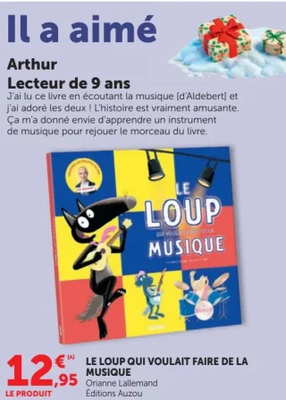 Livre Le Loup qui voulait faire de la musique Éditions Auzou