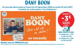 Spectacle Dany Boon - Clown n'est pas un métier !