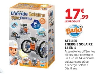 Atelier énergie solaire 14 en 1 Buki