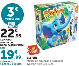 Jeu Elefun Goliath