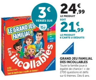Grand Jeu Familial Les Incollables Ravensburger