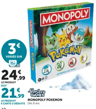 Monopoly Pokémon Hasbro Games