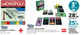 Jeux de société Monopoly Classique + Monopoly Deal No Mercy Hasbro Games