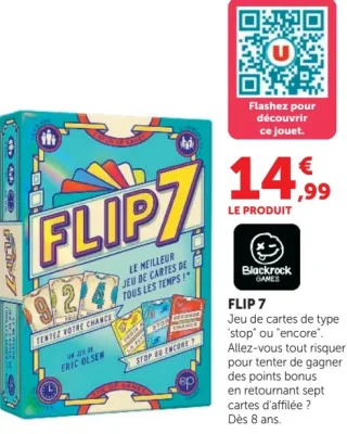 Jeu de cartes Flip 7 Blackrock Games