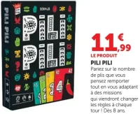 Jeu de cartes Pili Pili