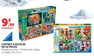 Coffret 4 Puzzles de 42 Pièces Ravensburger