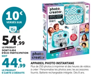 Appareil photo instantané Photo Creator