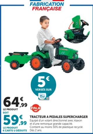 Tracteur à pédales Supercharger Falk