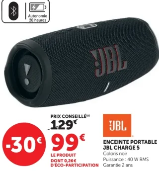 Enceinte portable JBL Charge 5
