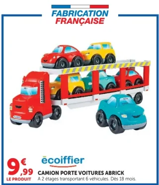 Camion porte voitures Abrick Écoiffier