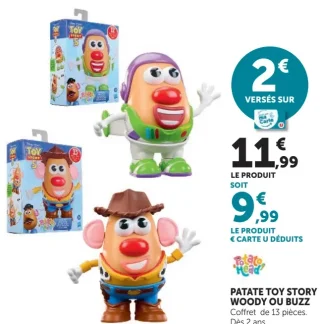Patate Toy Story Woody ou Buzz Potato Head