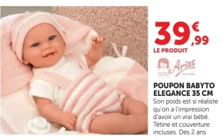 POUPON BABYTO ELEGANCE 35 CM Arias