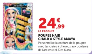 Poupée Hair Chalk & Style Amaya Rainbow High