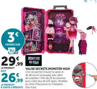 Valise secrète Monster High