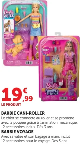 Poupée Barbie Cani-Roller / Barbie Voyage