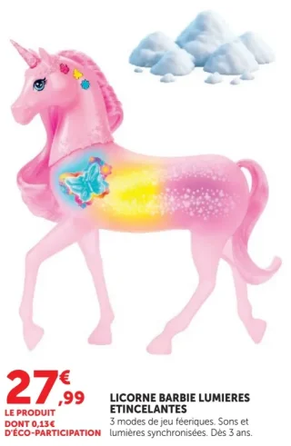 Licorne Barbie Lumières Étincelantes