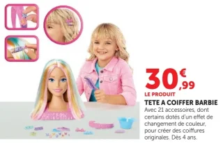 Tête à Coiffer Barbie