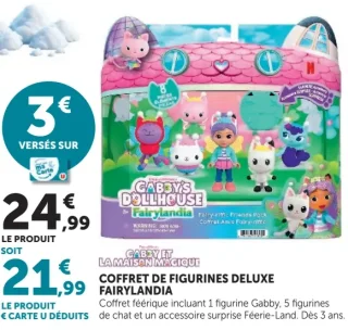 Coffret de figurines Deluxe Fairylandia Gabby et la Maison Magique