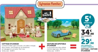 Cottage + Voiture décapotable Sylvanian Families