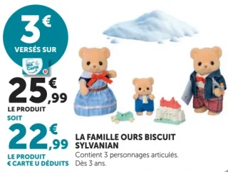 La famille ours biscuit Sylvanian Families