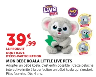 Mon bébé koala Little Live Pets