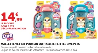 Mallette vet kit poussin ou hamster Little Live Pets