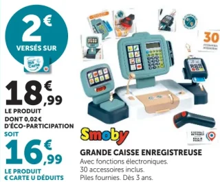 Grande caisse enregistreuse Smoby