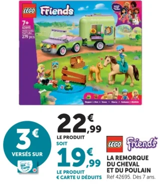 LEGO Friends La remorque du cheval et du poulain