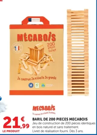 Baril de 200 pièces Mécabois