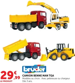 CAMION BENNE MAN TGA Bruder