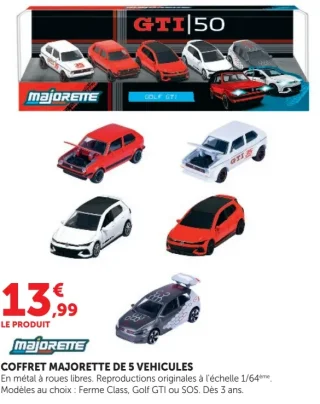 Coffret Majorette de 5 véhicules