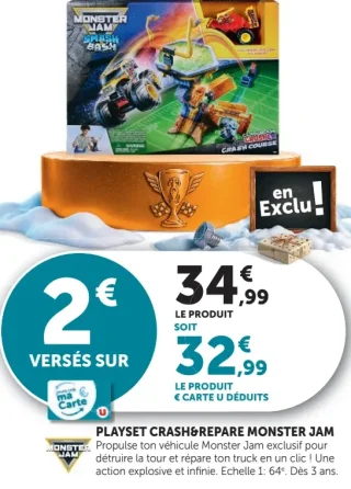 Monster Jam Playset Crash&Repare