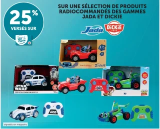 Sélection de produits radiocommandés Jada et Dickie