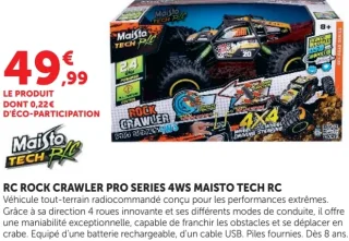 RC ROCK CRAWLER PRO SERIES 4WS MAISTO TECH RC