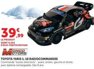 TOYOTA YARIS 1: 10 RADIOCOMMANDEE Mondo Motors