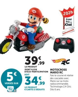 Motocross Mario RC Hot Wheels