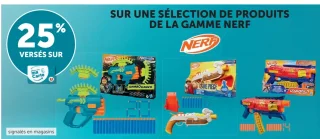 Sélection de produits de la gamme Nerf