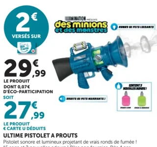 Ultime Pistolet à prouts Des Minions et des Monstres