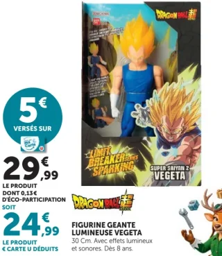 Figurine géante lumineuse Vegeta Dragon Ball