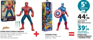Pack Spider-Man Charge d'Énergie + Figurine Titan Marvel