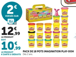 Pack de 18 pots imagination Play-Doh
