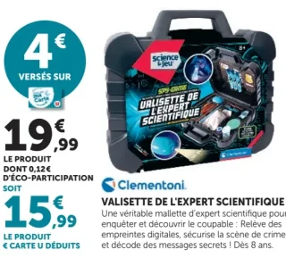 Valisette de l'expert scientifique Clementoni