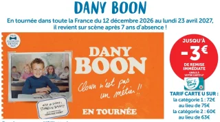 Billet spectacle Dany Boon - Clown n'est pas un métier !