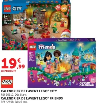 CALENDRIER DE L'AVENT LEGO® CITY / CALENDRIER DE L'AVENT LEGO® FRIENDS