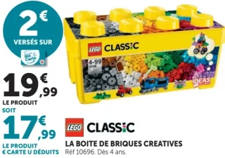 La boîte de briques créatives Lego Classic Réf 10696